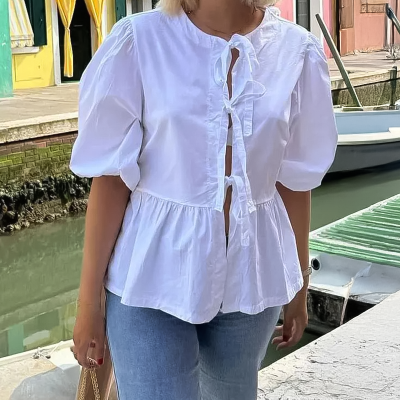Blusa Peplum La Vie Laços