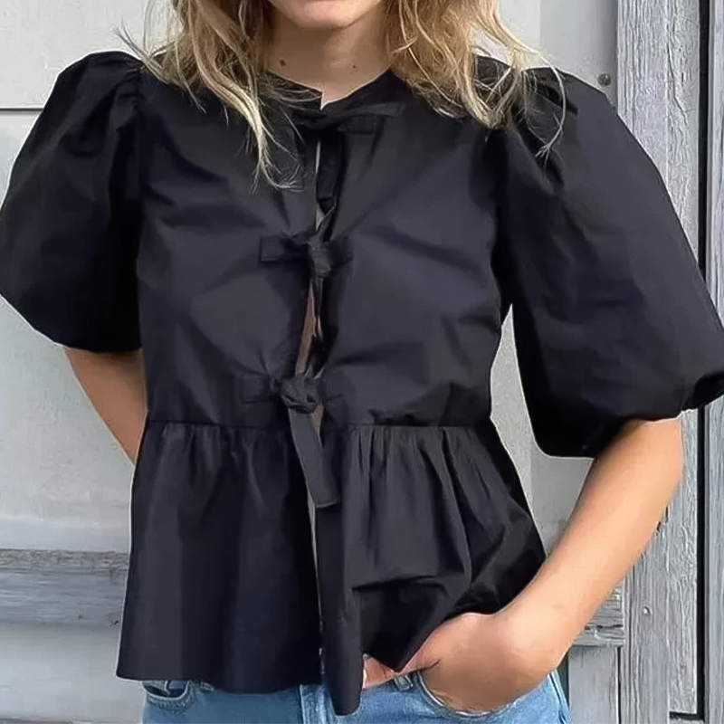 Blusa Peplum La Vie Laços