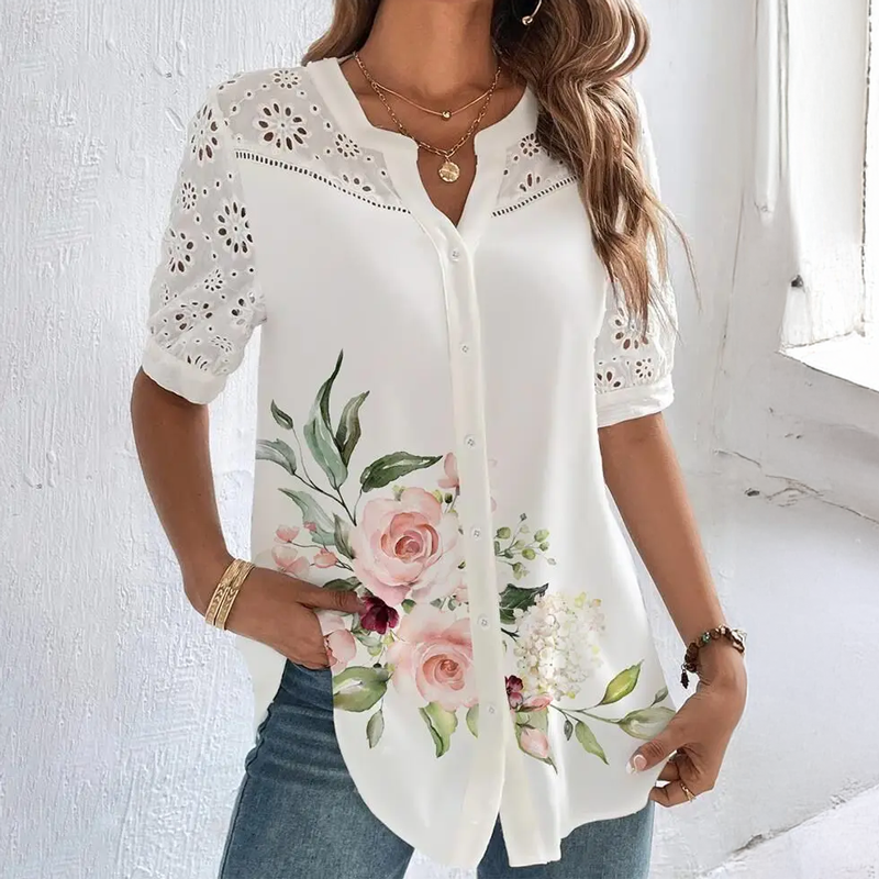 Camisa Slim Floral
