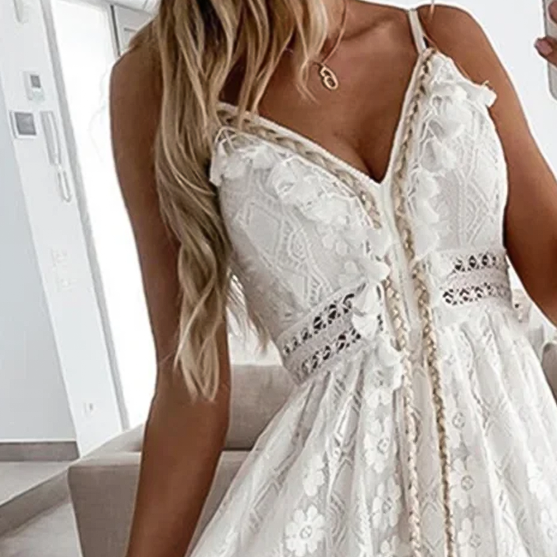 Vestido Longo Bordado Boho