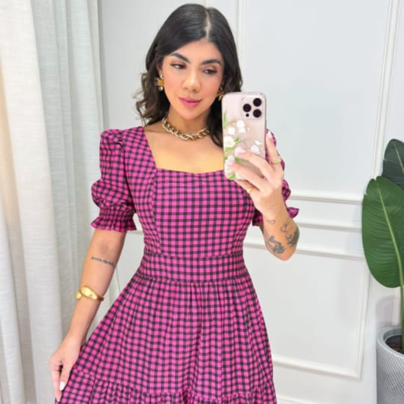 Vestido Xadrez Maiara