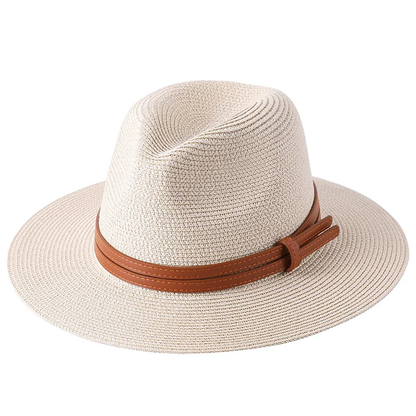 Chapéu Fedora Palha Aba Média