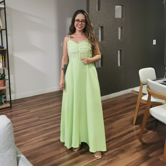 Vestido Marrant Bordado