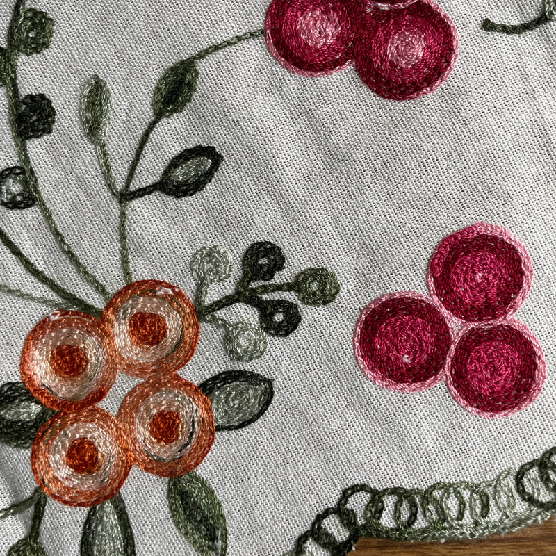 Vestido Midi em Linho Bordado Antonela