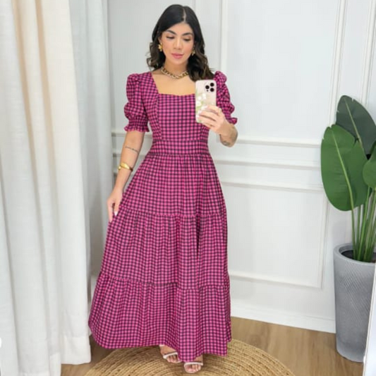 Vestido Xadrez Maiara