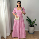 Vestido Xadrez Maiara Rosa
